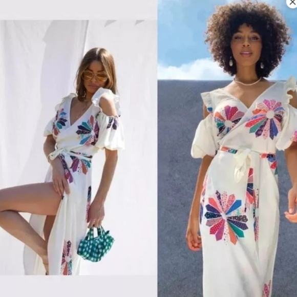 NWT Never Fully Dressed Floral Wrap Maxi Dress Retail $200 US6-jcrew-millen - Picture 1 of 15